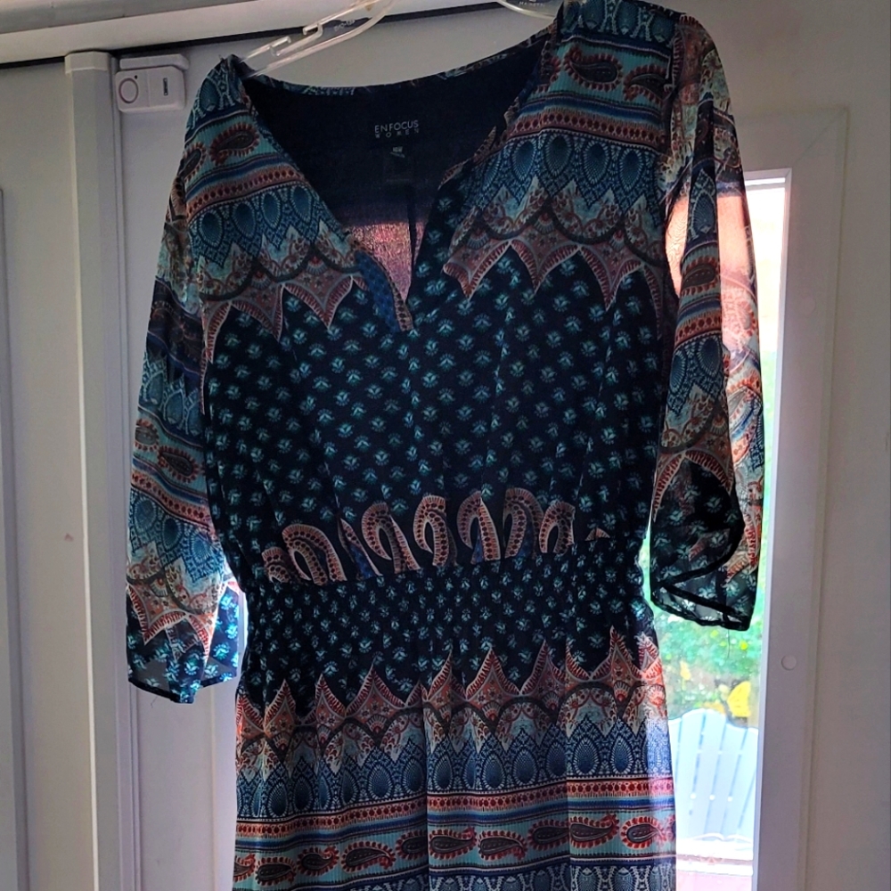 ♻️ 5/$50 Bohemian Woven Dress
